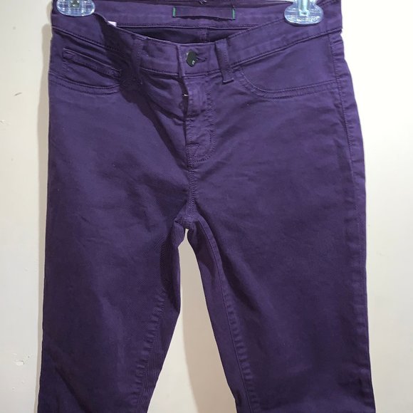 J Brand Skinny Leg Aubergine Jeans Size 26 PURPLE - Picture 4 of 8